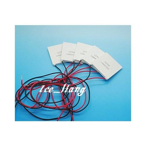 5PCS/LOT TEC1-12705 12705 TEC 5PCS Thermoelectric Cooler Peltier 12V New of semiconductor refrigeration FREE shipping