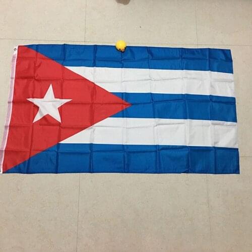 90 x 150cm Cuba National Flag Hanging Flag Polyester Cuba Flag Outdoor Indoor Big Flag