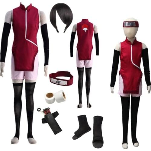 Anime cosplay BORUTO THE MOVIE Uchiha Sarada Cosplay comic cosplay Costume Halloween