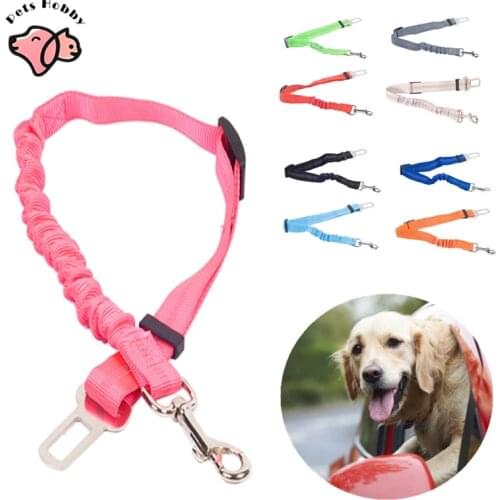Pet Dog Cat Car Seat Belt Adjustable Harness Leash For Small Medium Dogs Safety Vehicle Car Seat Belt Travel Clip Pet Supplies