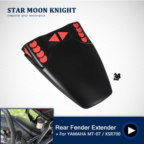 Motorcycle Rear Hugger Fender Mudguard Splash Guard Extender Extension For YAMAHA MT07 MT-07 2013 - 2017 XSR700 2016 - 2020