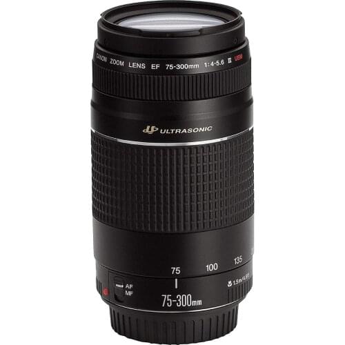 USED Canon EF 75-300mm f/4-5.6 III USM Telephoto Zoom Lens for Canon SLR Cameras with f/4.5-5.6