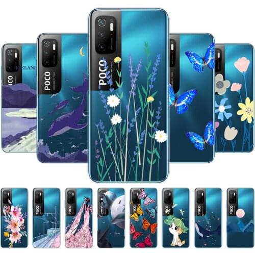 For Poco M3 Pro Case 6.5" Phone Back Cover For Xiaomi Poco M3 Pro Silicon Case POCOPHONE Bumper Funda Soft Tpu Etui Bag