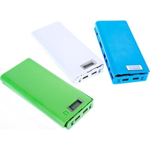 Quick Charge Version 8*18650 Power Bank Case Dual USB Mobile Phone Charge QC 3.0 PD DIY Shell 18650 battery Holder Charging Box