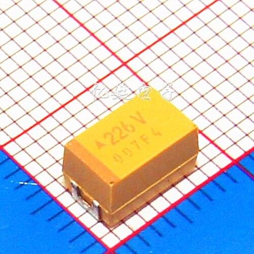Chip Tantalum Capacitor 22UF 35V Type C 6032 226V 10% Duct Capacitive Yellow Polarity Capacitor