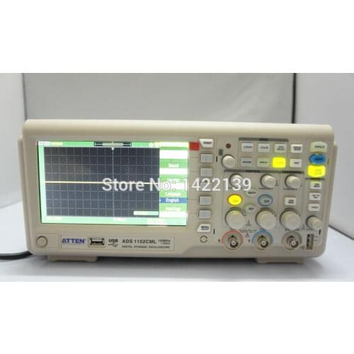 Atten ADS1152CML 7LCD 150MHz 1Gsa/s 2 Channel Digital Oscilloscope