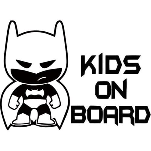 Kids Baby On Board 19*13.9cm Funny Car Decal Reflective Laser 3D Car Stickers Vinyl Car Styling Black Silver 4.7