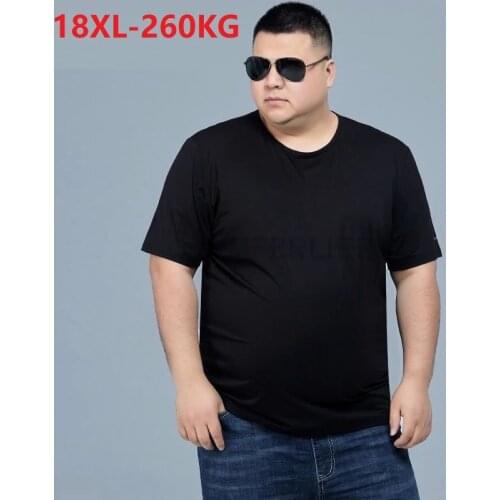 Summer Big Sale Men T-Shirt short Sleeve tees Cotton big sales Large Size big 7XL 8XL 9XL 10XL 12XL loose tshirt 60 62 64 66 68