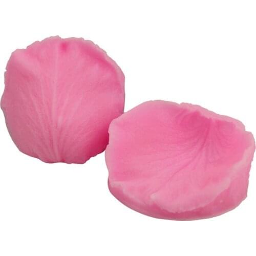 Exquisite 3D Rose Petal Cutter Flower Candy Fondant Chewing Gum Paste Tool, Simulation Paste Silicone Cake Mold Kitchen Supplies