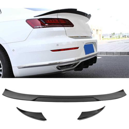 K-SEEK Design Gloss Black High Kick Rear Trunk Lid Wing Spoiler UV-Resistant Auto accessories