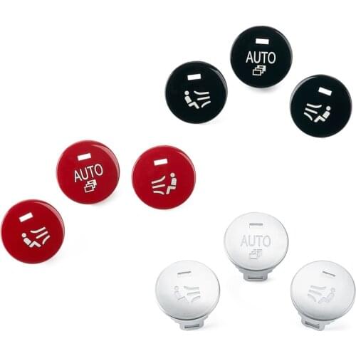 Car Climate Control Knob Panel Switch Knobs Button Air Conditioner Button Repair Cap Cover For BMW 5 Series E60 E61