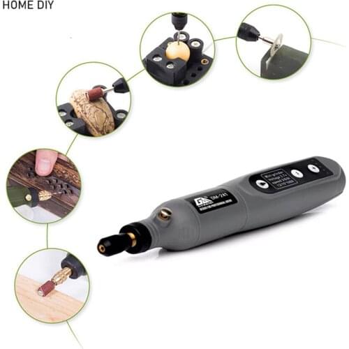 Mini Electric Grinder Set Cordless Drill Rotary Tool Wood Carving Pen For Milling Engraving 3.6V USB Charger LED Working Light