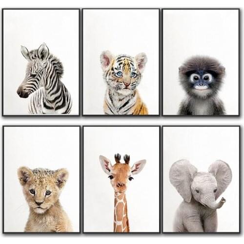 Cartoon Sun Rainbow Prints House Mountain Canvas Painting Kids Room Wall Art Decoration Picture Childrens Room Art Poster