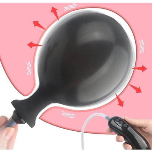 Inflatable Anal Vibrator Large Dildo Vagina Expander Female Masturbatr Big Butt Plug Prostate Massager Anal Dilator Sex Shop