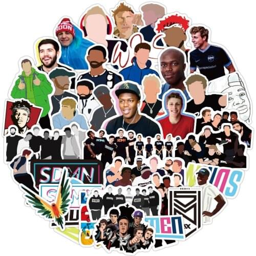 10/50PCS Sidemen Stickers DIY Snowboard Laptop Luggage Fridge Guitar Graffiti Waterproof Classic Kid Toy Stickers