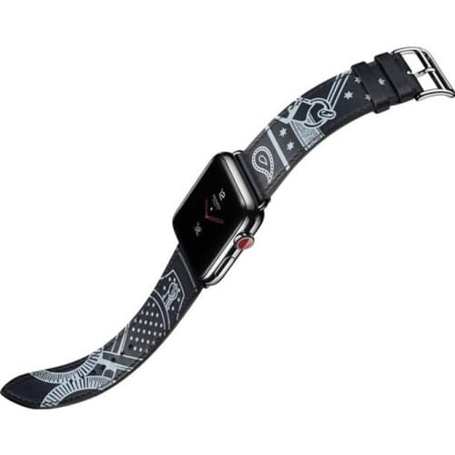 Newest Genuine Leather Watch Strap Herm For Apple Watch Series 3 2 1 Watch Band Bracelet Watchband For Apple Watch Series 4