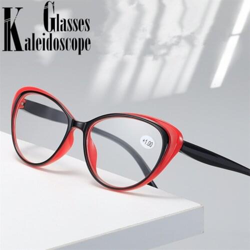 Cat Eyes Reading Glasses Women Clear Lens Presbyopic Eyeglasses Men Reader Computer Hyperopia Diopter +1.0 +1.5 +2 +2.5 +3 +3.5