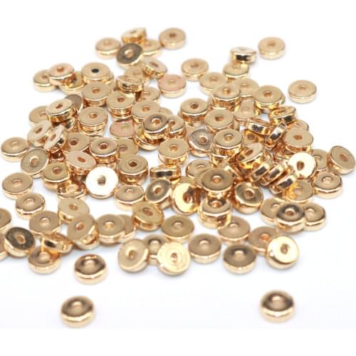 Wholesale 5MM 500pcs Silver Plated CCB Square Beads Small Round CCB Beads Spacer Beads Plastic Spacer Loose Beads DIY