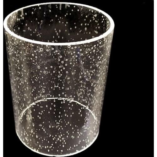 High transparency seedy glass shade, high quality, L13cm*D10cm T3mm, for wall lamps, lantern, home decor, tube shape