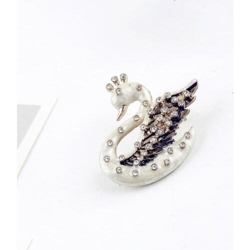 RKR White Brooches For Clothes