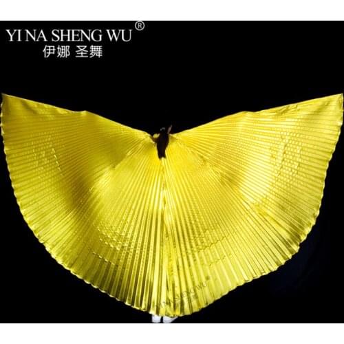 Belly Dance Isis Wings Belly Dance Accessories Bollywood Oriental Egypt Dance Wings Costume Adult Women Split Dance Gold Wings