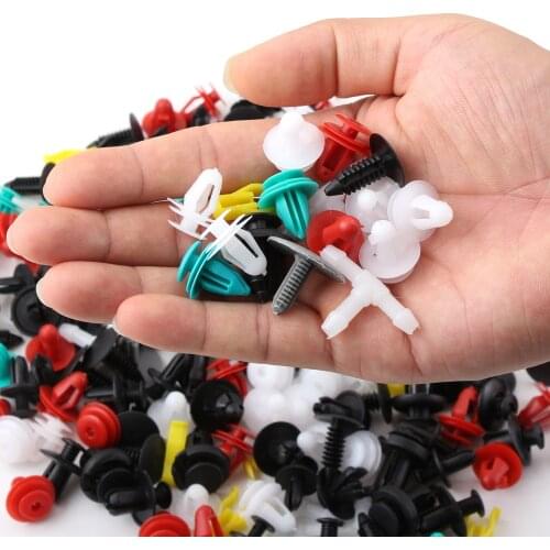 200pcs Universal Mixed Clips For Mitsubishi Asx Lancer 10 9 Outlander RVR Pajero Sport L200 Expo Eclipse Carisma Galant Grandis