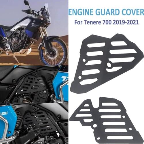 For Yamaha Tenere 700 Tenere700 XTZ700 XTZ690 T7 XT700Z 2019 2020 2021 Motorcycle Engine Guard Cover and Protector Cap Flap Set