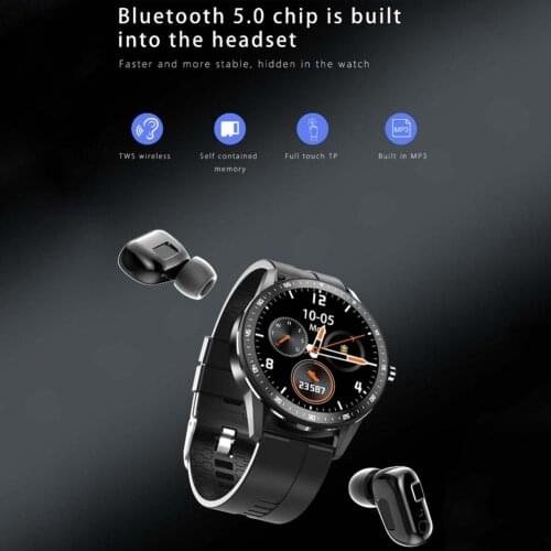 1.28 Inch IP67 Durable 2 In 1 Watch Bluetooth Wireless Noise-canceling Headphones Earbuds Headset X6 Smart Watch