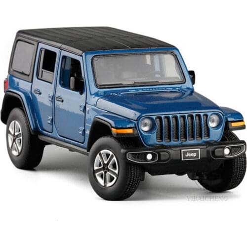 1/32 Sahara Off-road Vehicle Car Model Toys Alloy Diecast Front Wheels Can Be Steerable Vehicle With Light Music Auto For Boys