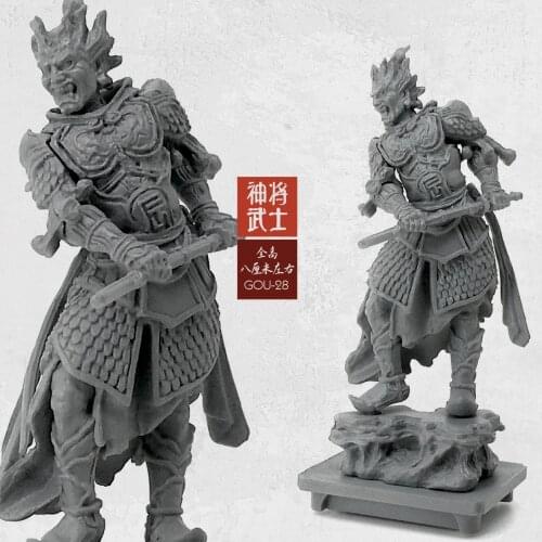 1/35 Resin Figure kits Model(50-60 Mm) Oriental Classical God Samurai Resin Soldier Gou-33