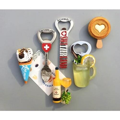 1 PCS Personality Creative Refrigerator Magnetic Paste Corkscrew Decoration Magnetic Paste Home Decoration 3D Decor for kitchen