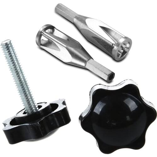 2 Pcs M6 X 30mm Male Thread 32mm Star Head Clamping Knob & 1Pcs Electrical Line Automatic Stripping Machine Device Cable