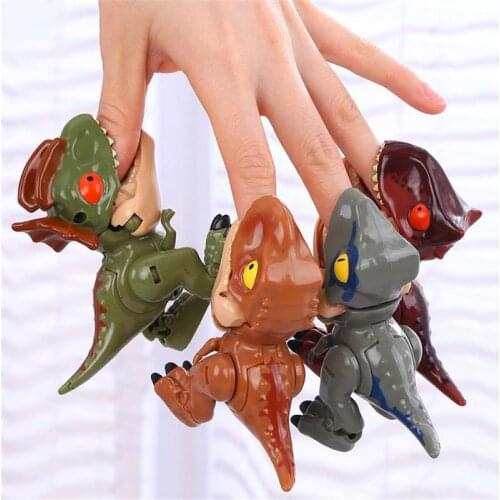 4 Styles Cute Transform Toys Dinosaurs Hand-made Model Robot Mecha Park World Dino Children Toys Christmas Gifts