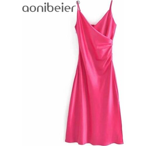 Летние платья без рукавов Aonibeier China At AliExpress