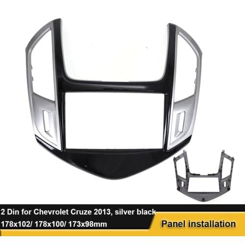 2Din Car Radio Fascia For Chevrolet Cruze 2013 2014 2015 DVD CD Stereo Panel Mounting Dash Installation Frame Trim Kit Bezel