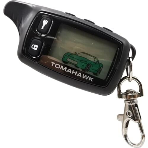 1 Pcs Keychain B9 LCD Remote Control Key For Two Way Anti-Theft Car Alarm System Starline B9 Twage Auto Engine Start Auto Parts