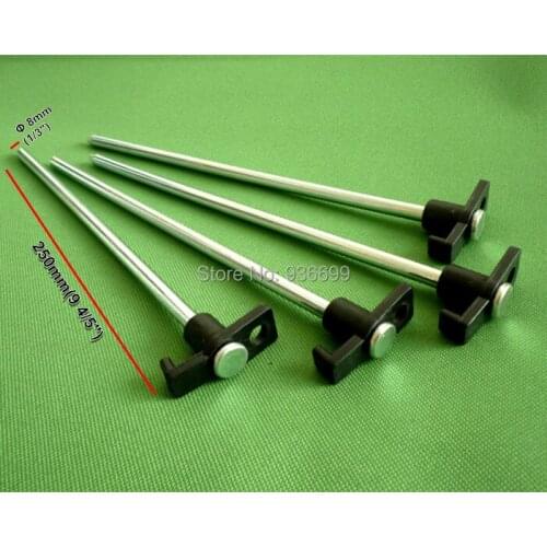 Tent peg camping accesorries zinc plating steel peg travel kits stake nail 9 4/5" long 1/3" DIA straight peg for softer grand