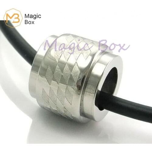 Leather necklace L316 stainless steel small box pendant leather rope necklace female fashion simple free chain For men