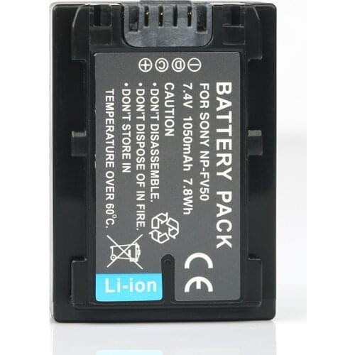 LANFULANG NP-FV50 NP FV50 Lithium Ion Replacement Battery for Sony NP-FV30 NP-FV40 NPFV50 NP-FV70 NP-FV70A NP-FV100 BC-TRV