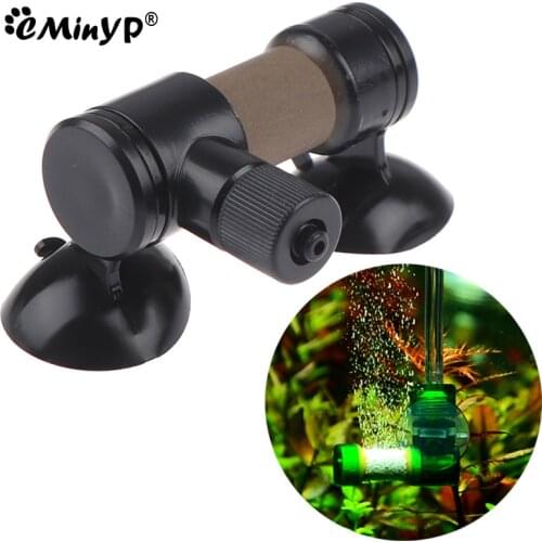 Mini CO2 Diffuser Aquarium Carbon Dioxide Atomizer Diffuser With Dual Suction Cup For Aquarium Planted Fish Tank Accessories