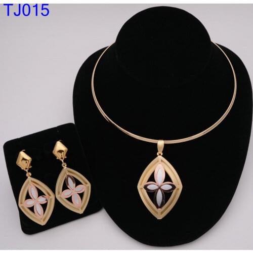 Fashion African Jewelry Sets Women Costume Nigerian Wedding Jewelry set Brand Gold color gold plated Jewelry