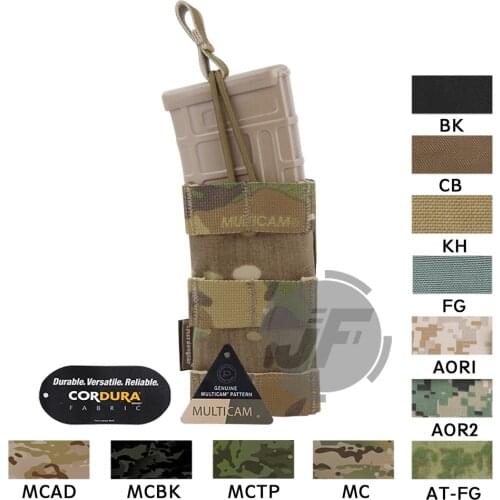 Emerson Tactical 5.56 .223 Modular Single Open Top Magazine Pouch Emersongear Mag Carrier MOLLE PALS Webbing W/Pull BungeeTabs