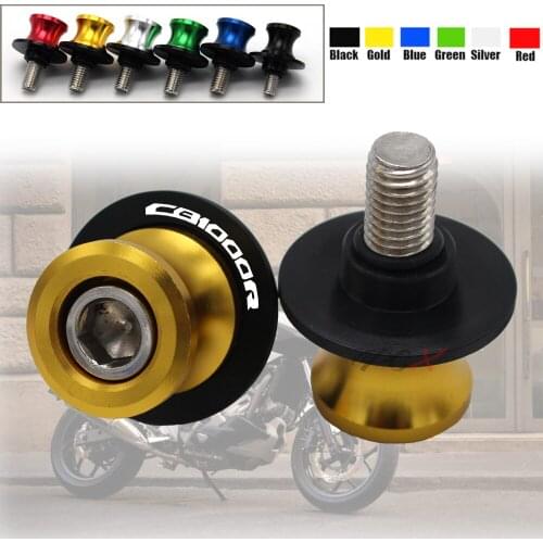 Motorcycle Accessories CNC Aluminum M8 Swingarm Spools Slider Stand Screw For Honda CB1000R CB-1000R 2008 2016