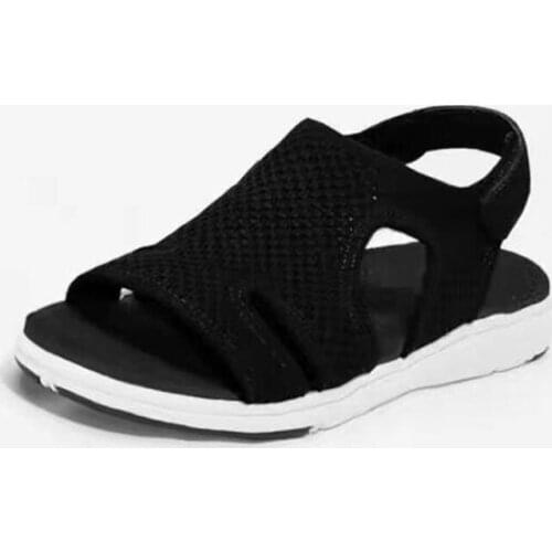 New womens sandals fashion mesh breathable thick-soled non-slip lightweight large size casual womens sandalsHKGS