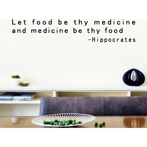 New Kitchen Medicine Frase Wall Decals For Kitchen Rooms Wall Stickers Sentence Home Decor Art Decals Vinyl Mural