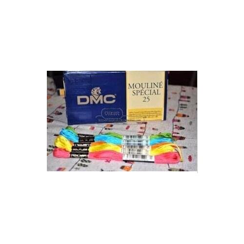 Pcs Original French DMC Thread Embroidery Cross Stitch Floss Thread 8.7 Yard Long 6 Strands cross stitch skeins