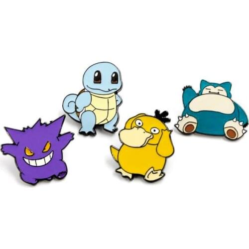 Cute Kabimon Enamel Lapel Cartoon Pins Lovely Duck Turtle Alloy Brooches Animal Badges Backpack Decoration Badge Fashion Jewelry