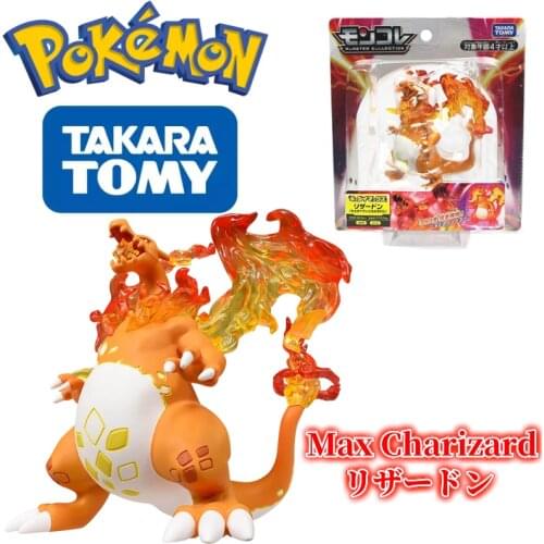 TOMY ML Pokemon Figures Domineering Gigantamax Charizard Toys High-Quality Model Perfectly Reproduce Anime Collection Gifts