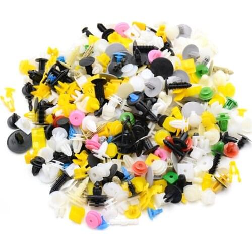 50 100 Pieces Universal Fit for All Cars Bumper Fastener Rivet Retainer Push Bonnet Auto Door Trim Clip Door Panel Fender Liner