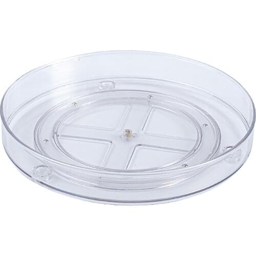 360 Degree Clear Bottle Food Turntable Refrigerator Kitchen Storage Round Rotating Multifunction Pantry Jar Holder Spinning Tray